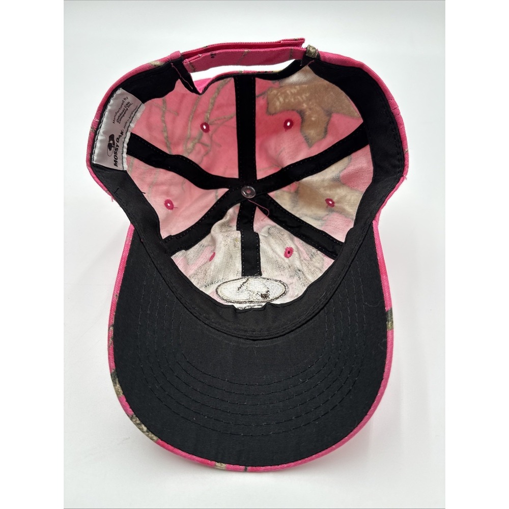 Mossy Oak Pink Camo Baseball Hat Cap Adjustable Embroidered Camouflage Y2K - Picture 6 of 7